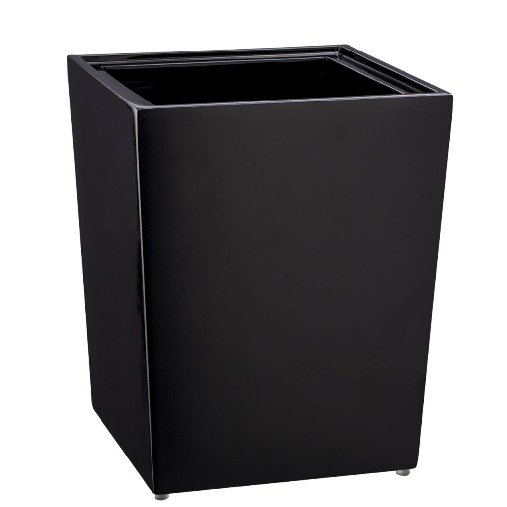 Brilliance Black 8qt Wastebasket