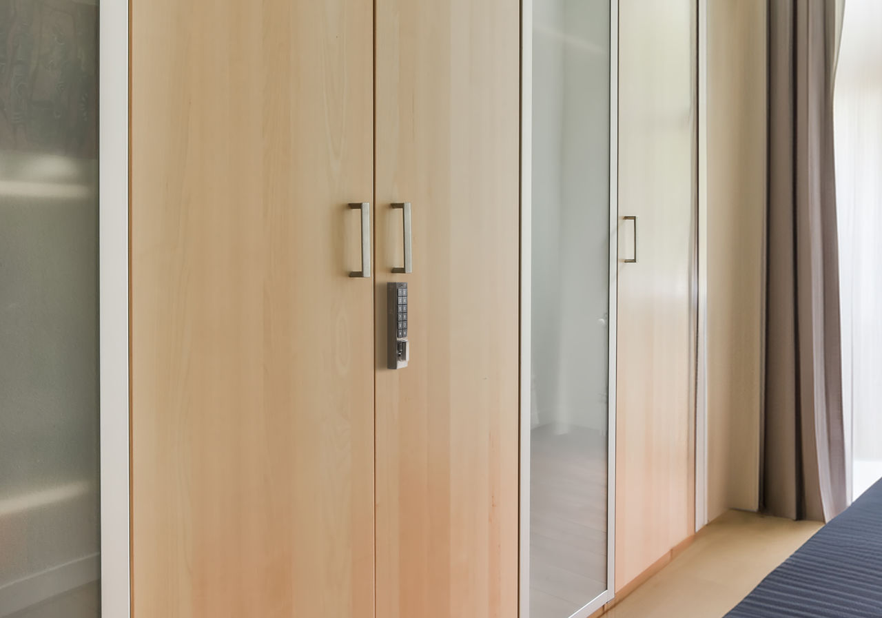 Luxury Bedroom With Loc N Go Lock In Cabinet