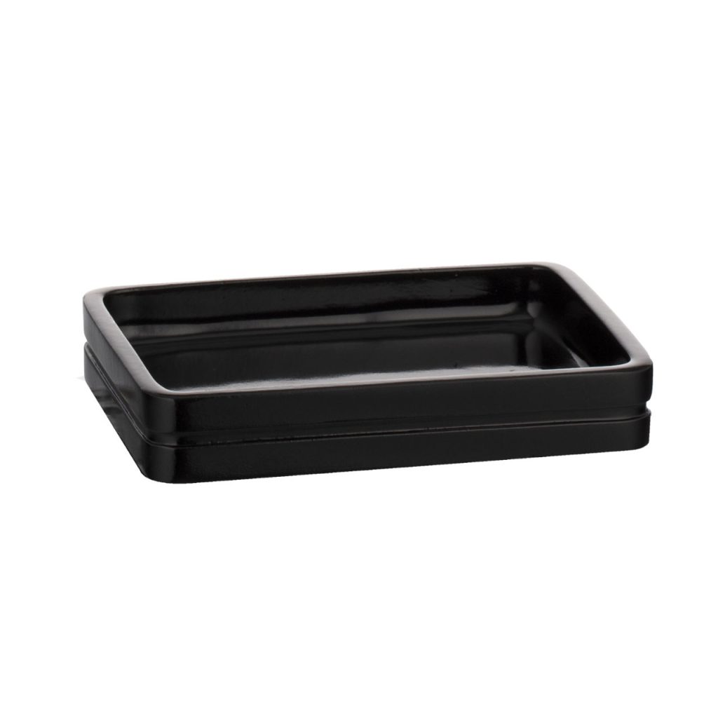 Malibu Rectangle Soap Dish Black