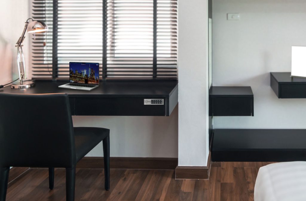 Modern Bedroom Built In Desk With Loc N Go Drawer Lock