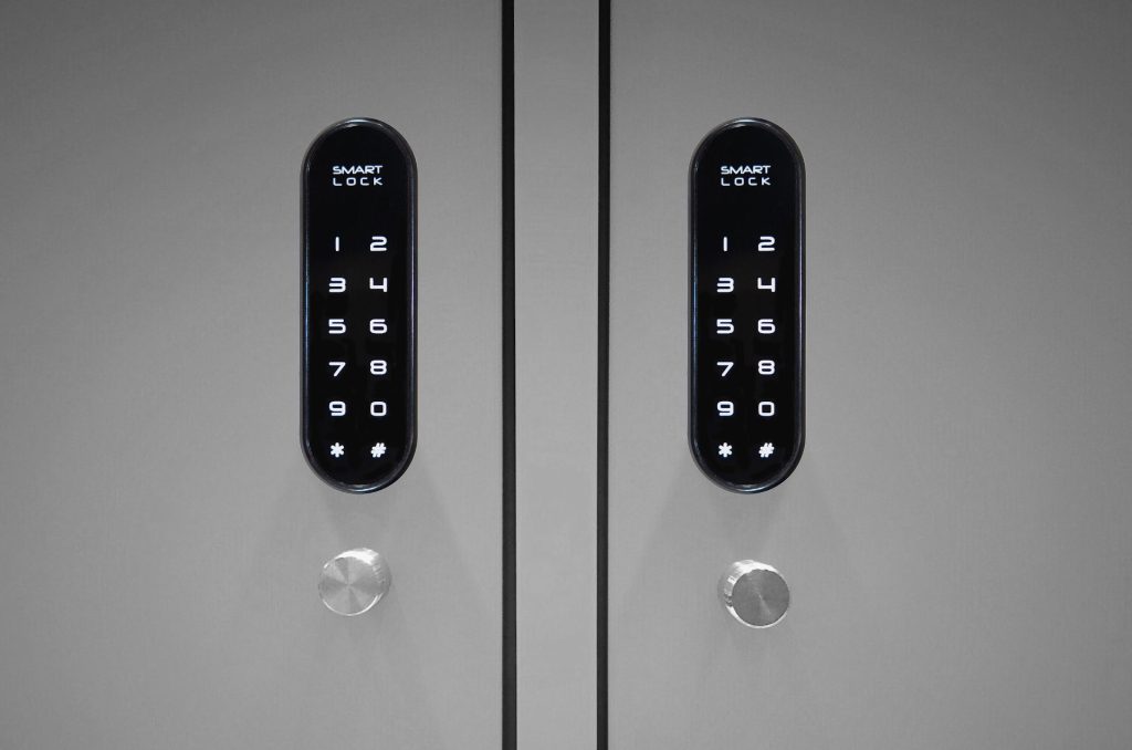 Mormax Bcp Loc N Go Smart Locks 3 Installed On Double Doors