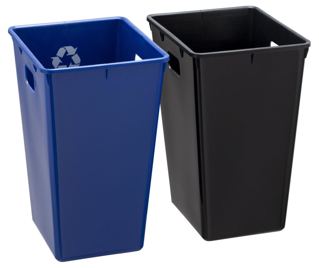 Wastebasket Liners Cordoba Recycle Liner W Lip Black Blue